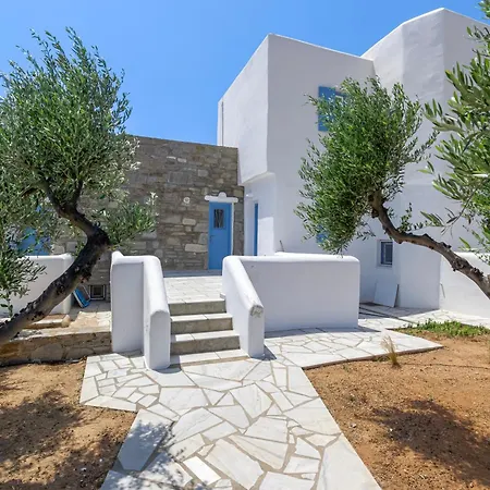 Pergola Paros Cycladic House By The Sea+pool Nausa